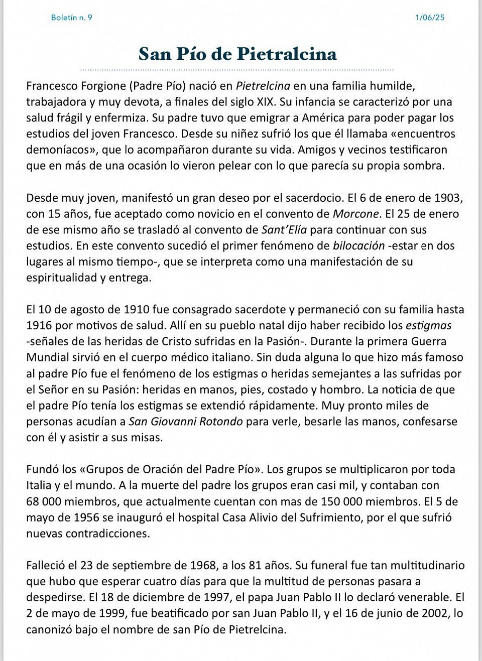 Boletín 2 junio 25